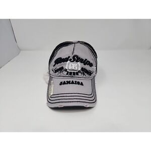 Red Stripe Jamaican Lager Distressed Cap Hat Bottle Opener Under Brim Adjustable